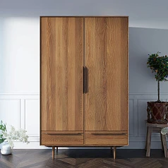 Шкаф двустворчатый "Бруни (Bruni)" с двумя ящиками арт BR27/2