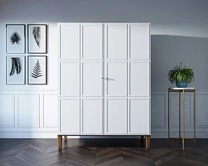 Шкаф "Андерсен (Andersen)" широкий двухстворчатый арт AN27WH