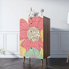 Комод высокий "Бербер (Berber)" принт 5 арт BB10/Print_05