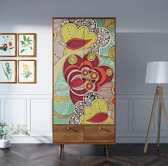 Шкаф двухстворчатый "Бербер (Berber)" принт 6 арт BB16/Print_06